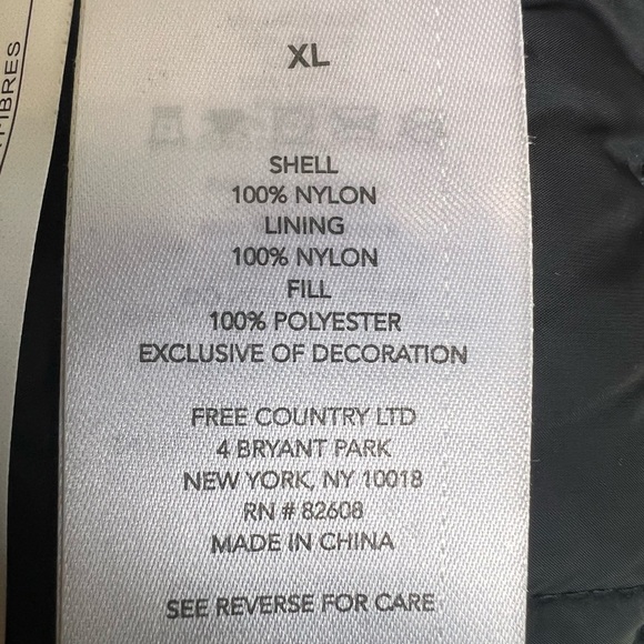 Men's FreeCycle Stimson Puffer Vest Navy Blue Size XL lots of pockets EC - Picture 7 of 9